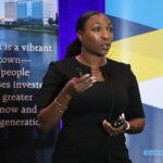 LaDrina Wilson, founder of Iman Consulting, speaks at CBJ's Diversity, Inclusion & Impact Symposium on Aug. 17, 2022.