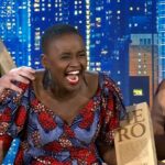 Nelly Cheboi reacts as she is named 2022 Hero of the Year.