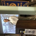 George Ryan, the Interstate 74 corridor manager, discusses the ongoing demolition work on the old I-74 bridge at the Moline Rotary Club on Monday, Jan. 9.