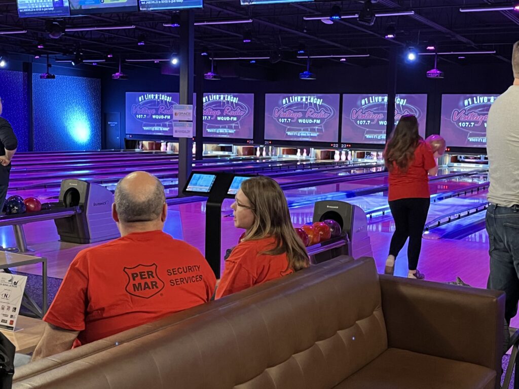 Bowlers take part in the 40th annual Junior Achievement Bowl-A-Thon.