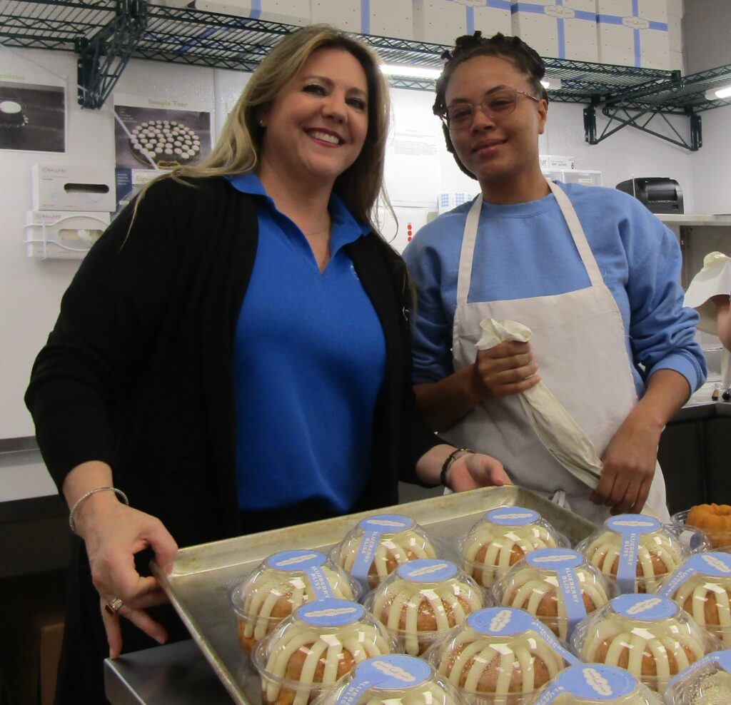 Nothing Bundt Cakes owner Heather Sowards and Jaymica Hess