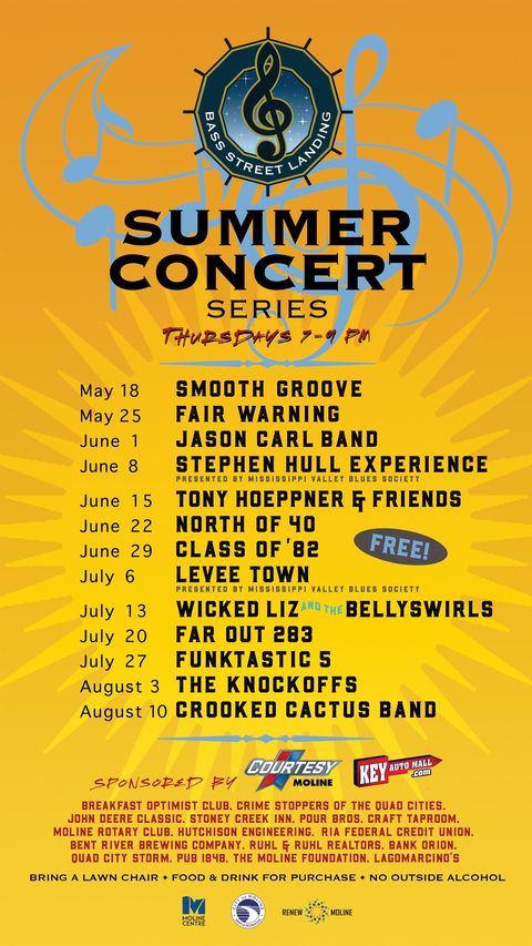 Free Bass Street Landing Summer Concert Series returns