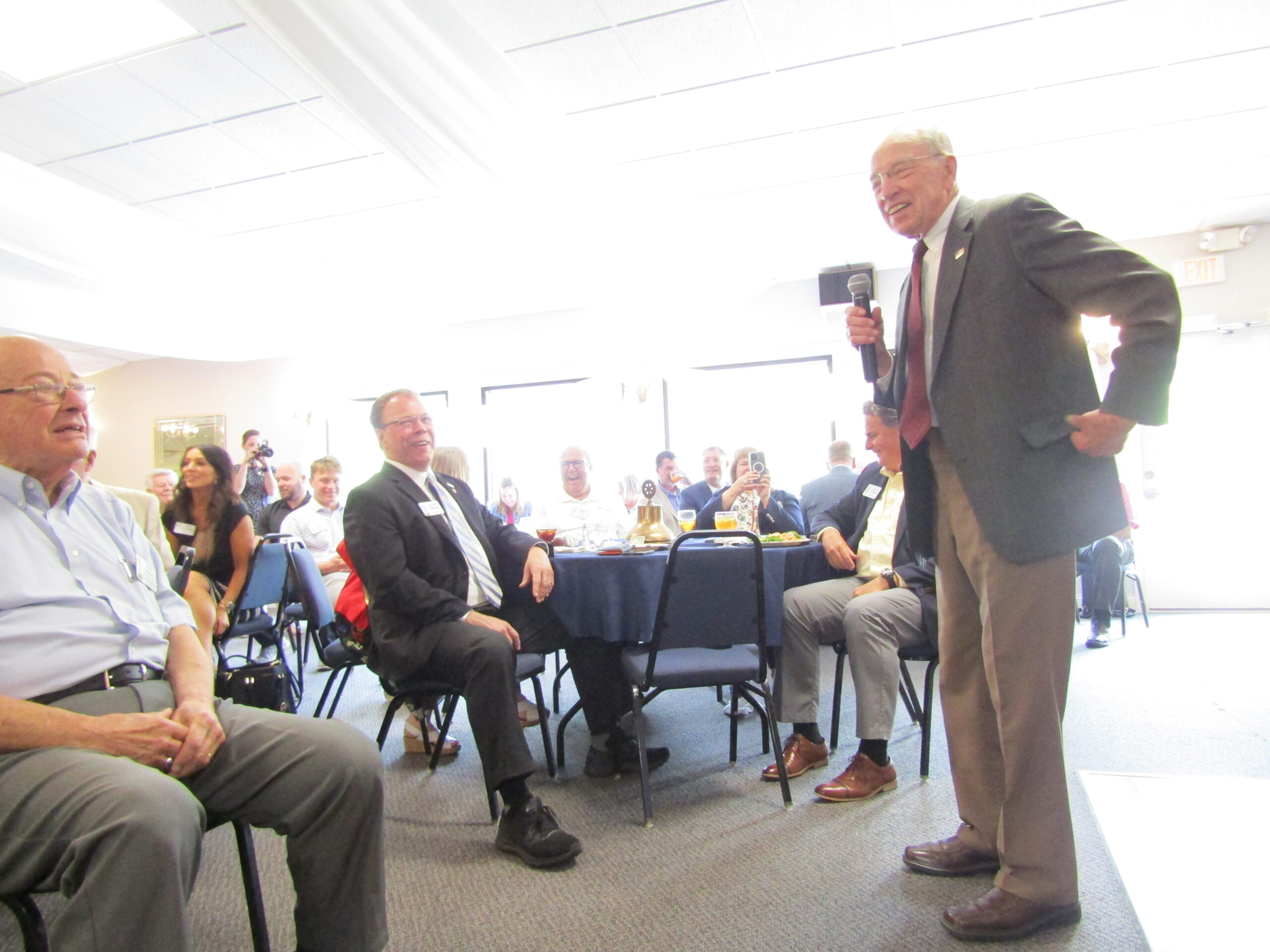 Grassley Talks Debt Limit Deal, Threats To U.S. During Bettendorf Visit