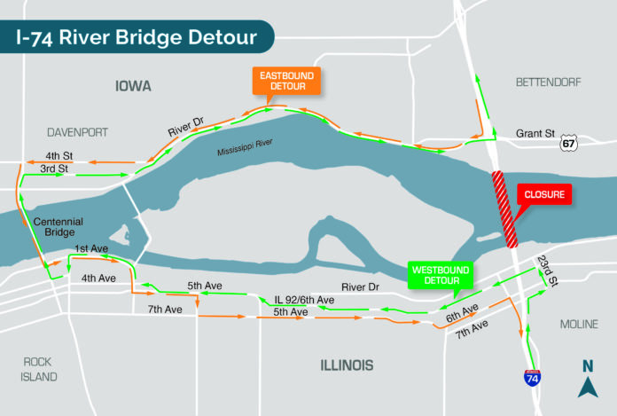 I-74_Demo_Centennial_Detour_Map_060223_FINAL Interstate 74 Bridge demolition