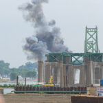 Old I-74 bridge demo
