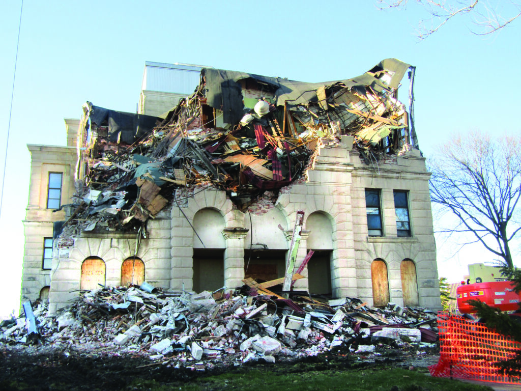 Rock Island County Courthouse demolition