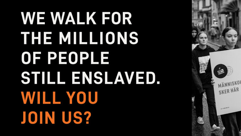 human trafficking Walk for Freedom District 6420