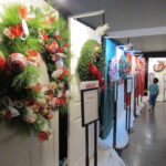 Door wreaths are on display at the 2022 Festival of Trees.