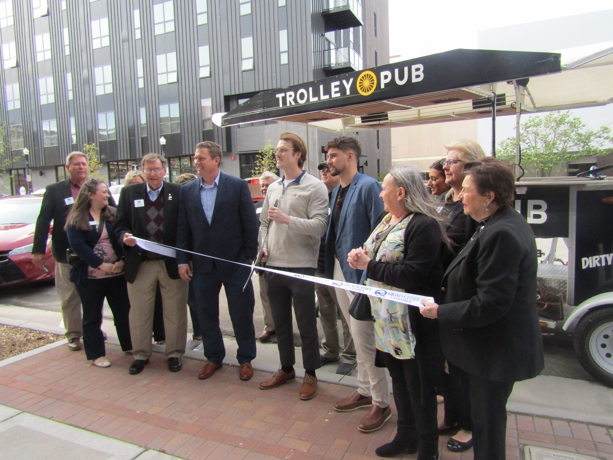 Pedal power Trolley Pub Quad Cities opens for business