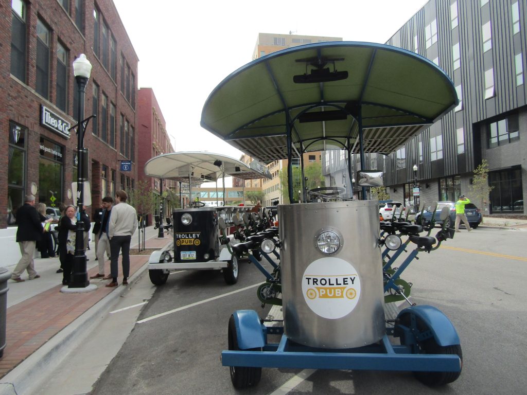 Pedal power Trolley Pub Quad Cities opens for business