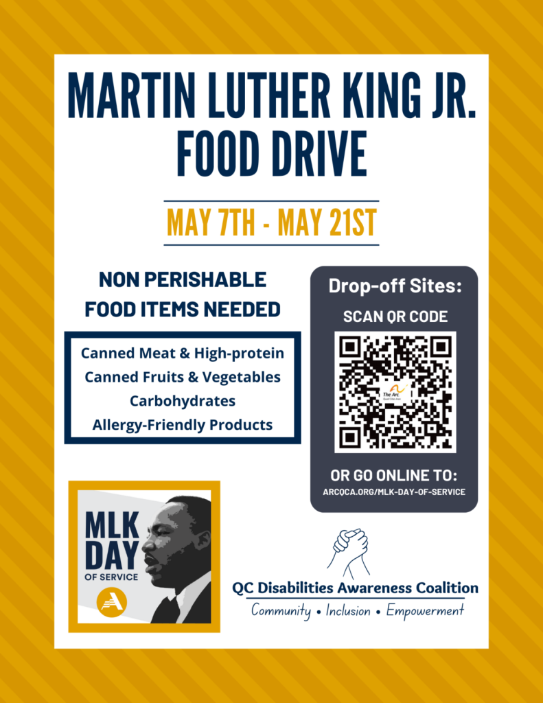 Martin Luther King Jr. Center Food Drive Arc of the Quad Cities