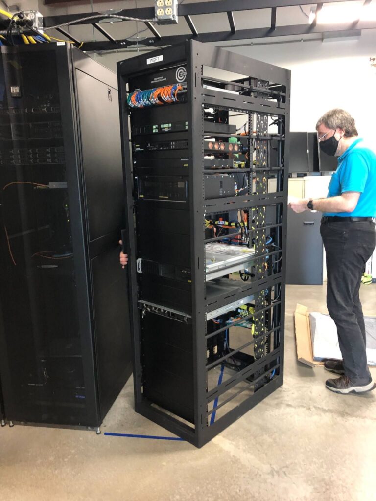 WIU WQPT master control rack