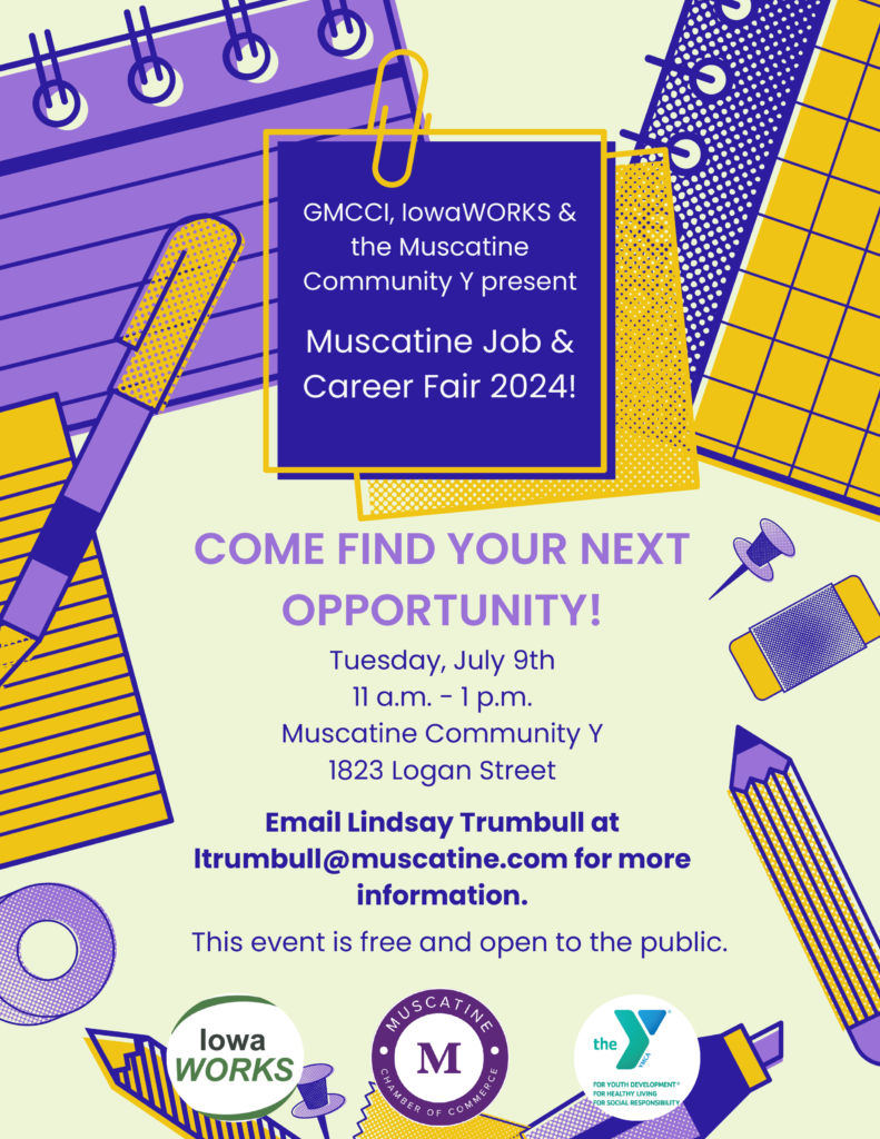 Greater Muscatine Chamber of Commerce and Industry career and job fair