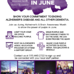 GrowClinton Go Purple Alzheimer’s, Brain Awareness Month