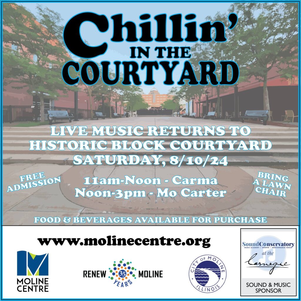 Courtyard Moline Center Historic block