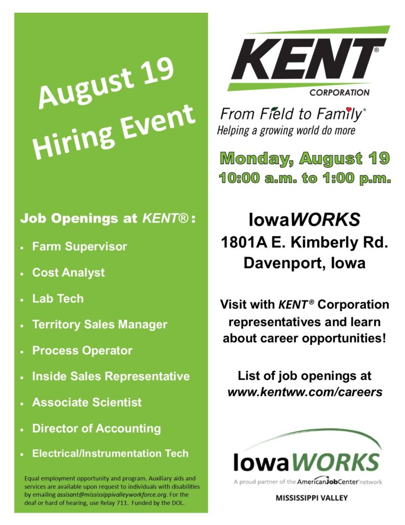 KENT Day IowaWORKS
