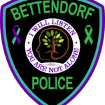 Bettendorf Police Mental Health Patch Gray Matters Collective suicide awareness