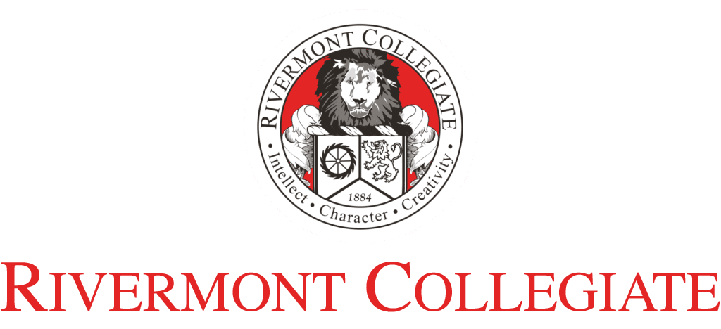 Rivermont Collegiate logo open house birthday