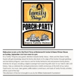 Deere-Wiman Butterworth Center Porch Party