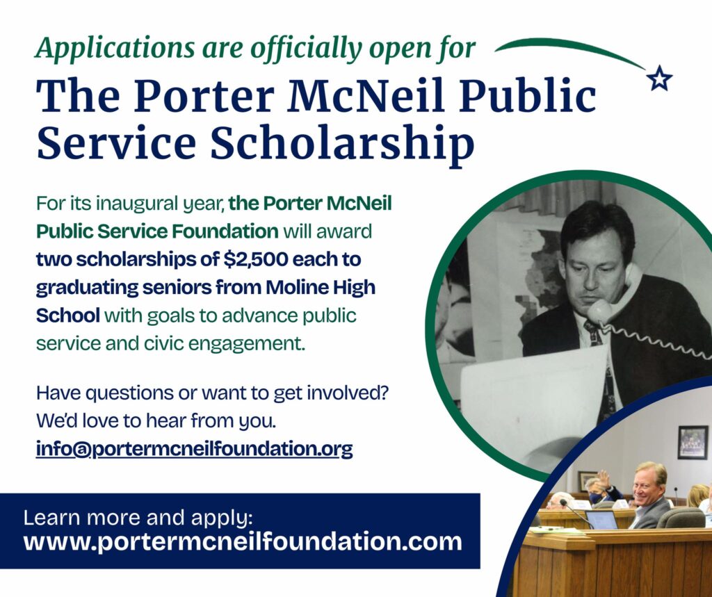 Porter McNeil Public Service Scholarship Moline High School. MHS
