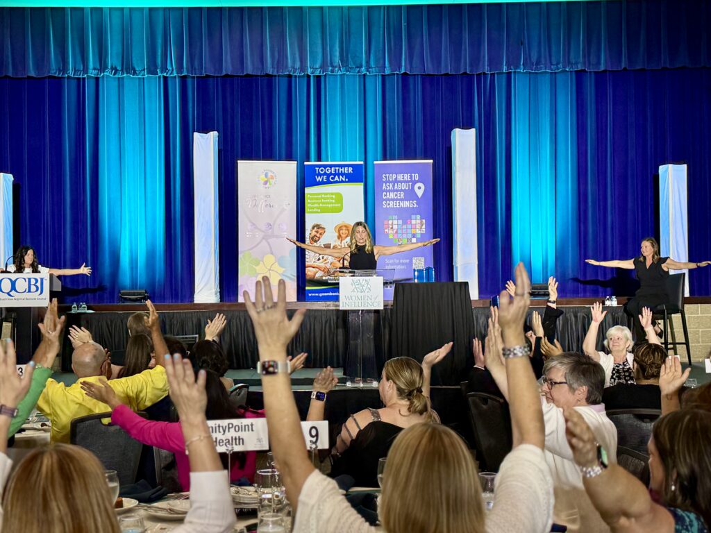 Melissa Pepper speaks at the 2026 QCBJ Women of Influence awards. CREDIT ALEXANDRA OLSEN