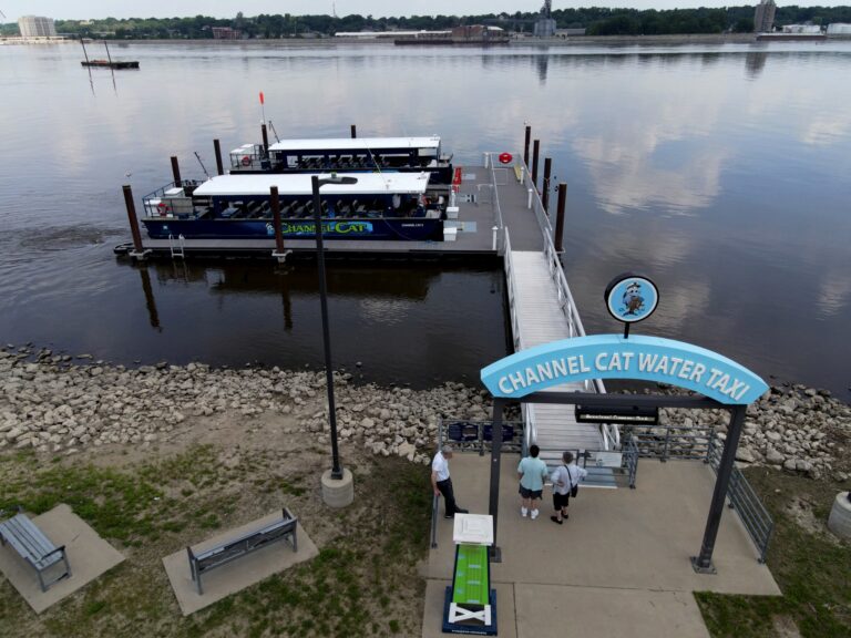 This is one of the dock areas for the Channel Cat. CREDIT METROLINK